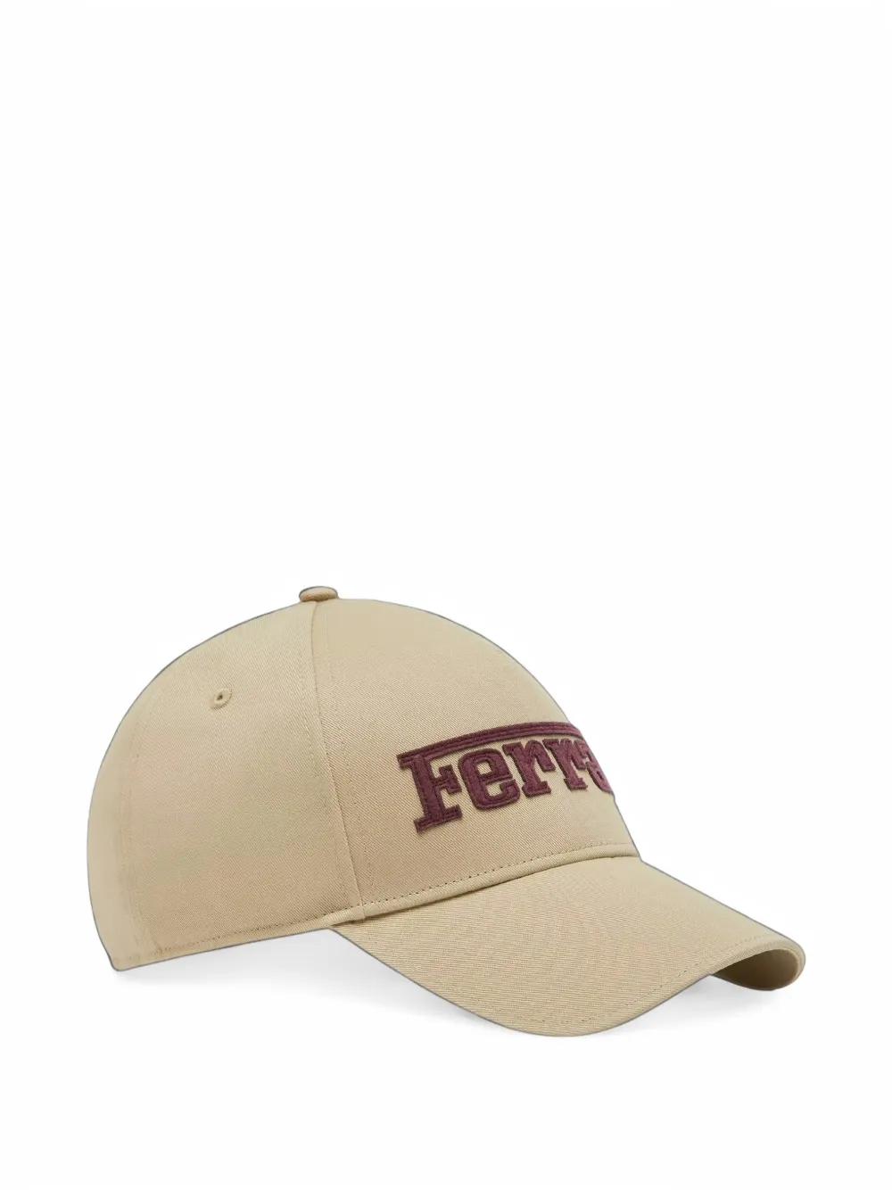 Ferrari logo-embroidered baseball cap Beige