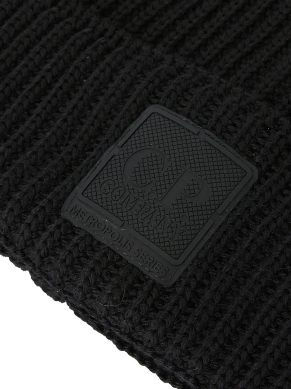 C.P. Company Metropolis Series extrafine merino wool beanie Zwart
