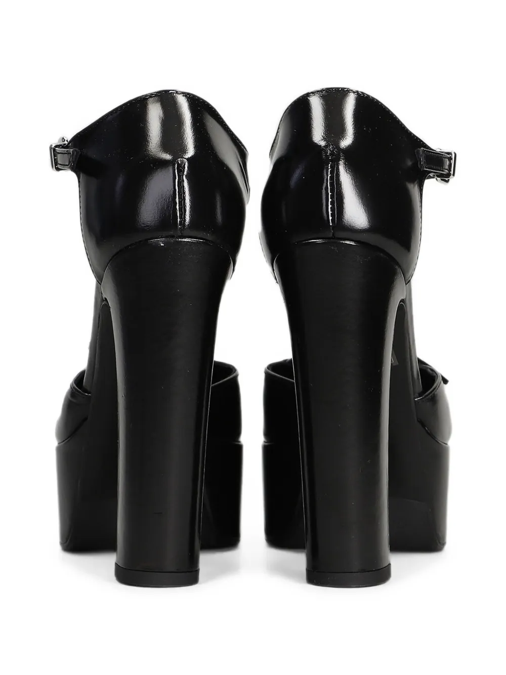 Chantal Pumps met plateauzool en gespdetail Zwart