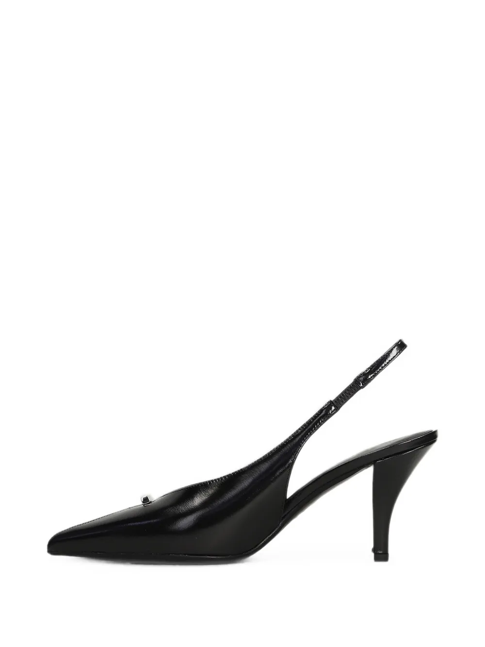 Chantal Slingback pumps met puntige neus Zwart