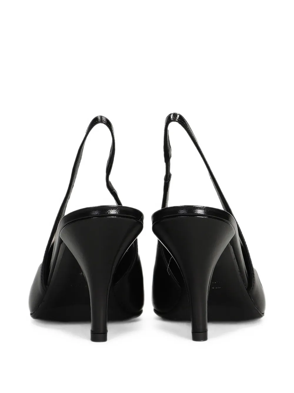 Chantal Slingback pumps met puntige neus Zwart