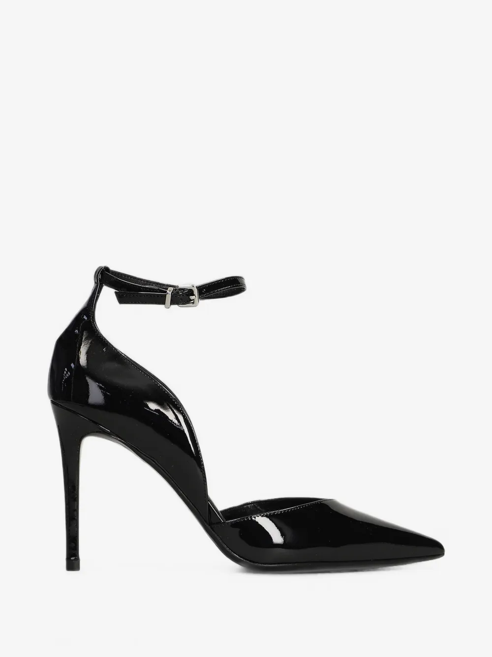 pointed-toe ankle-strap pumps