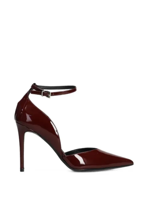 Chantal zapatillas con efecto de charol y hebilla