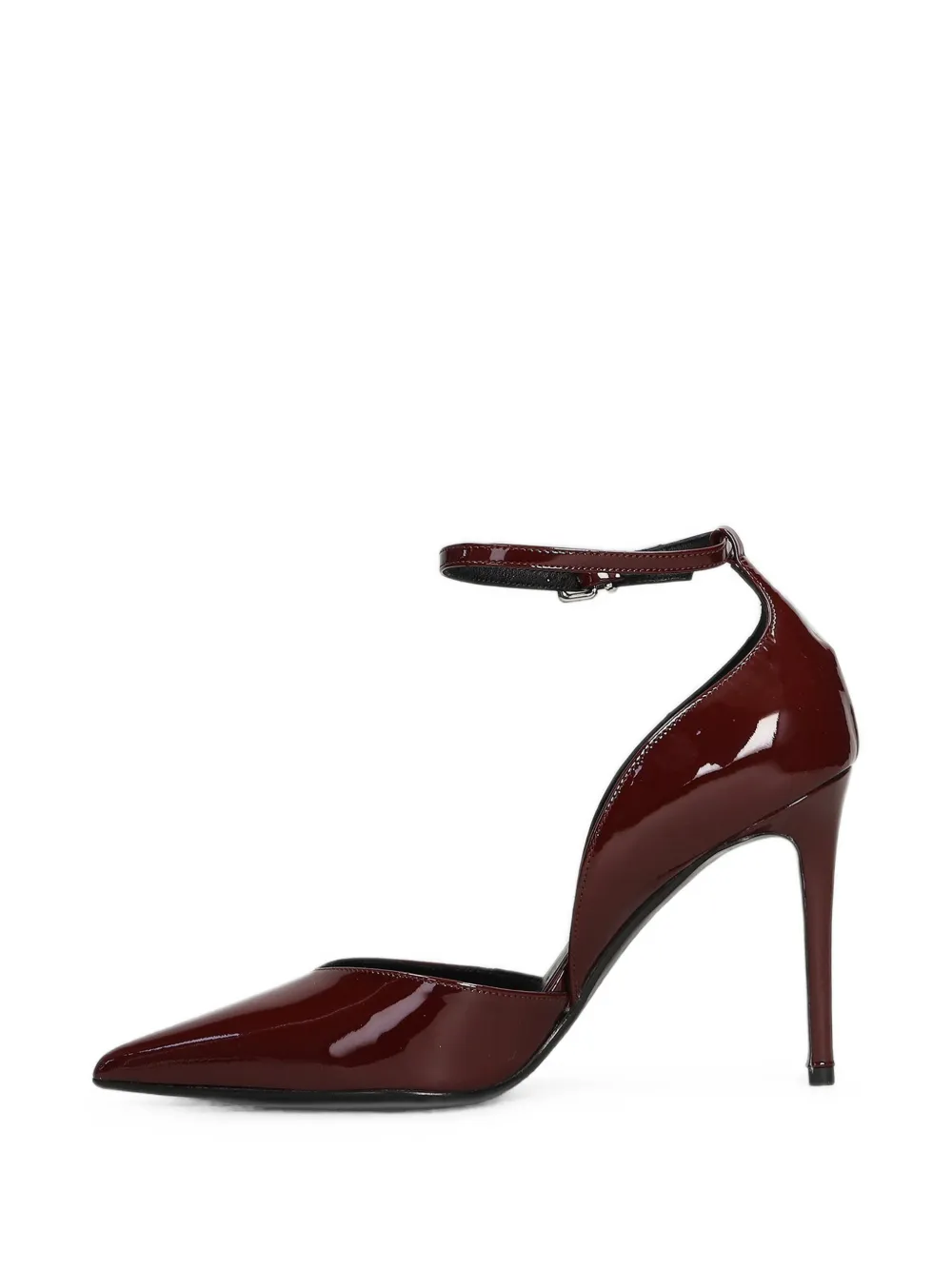 Chantal Pumps met gelakte afwerking en gesp Rood