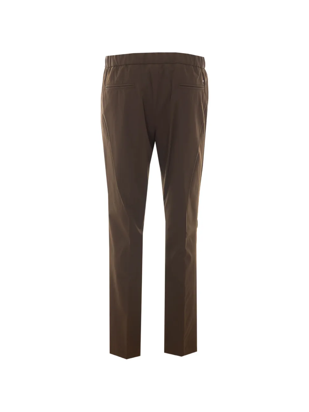 Herno Straight broek met trekkoordtaille Bruin