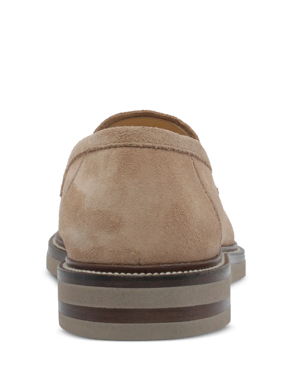 Brunello Cucinelli suede loafers Beige