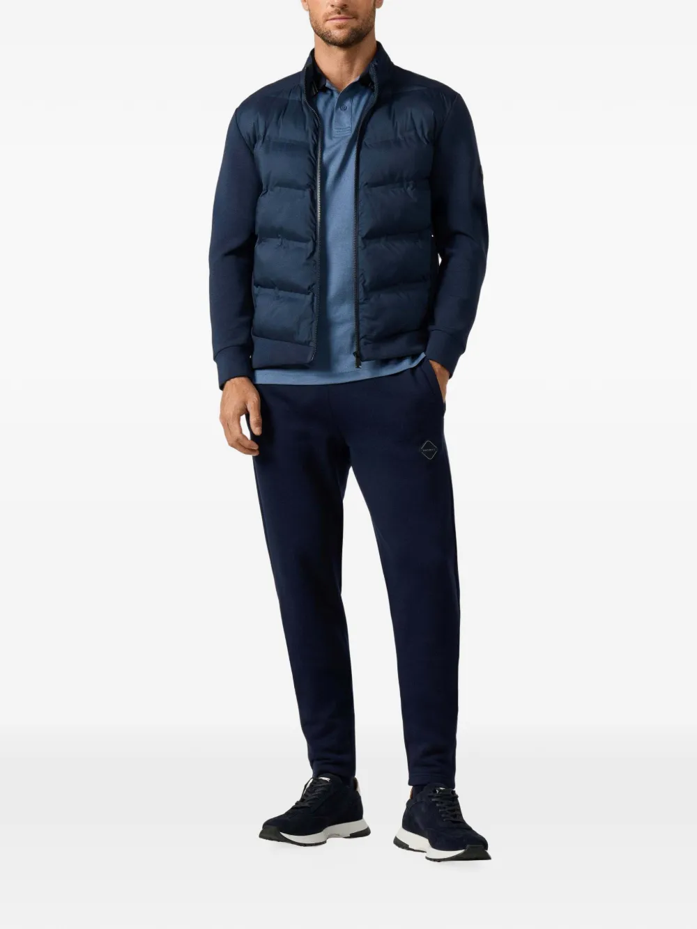 Hackett London Jack met gewatteerde voorkant Blauw