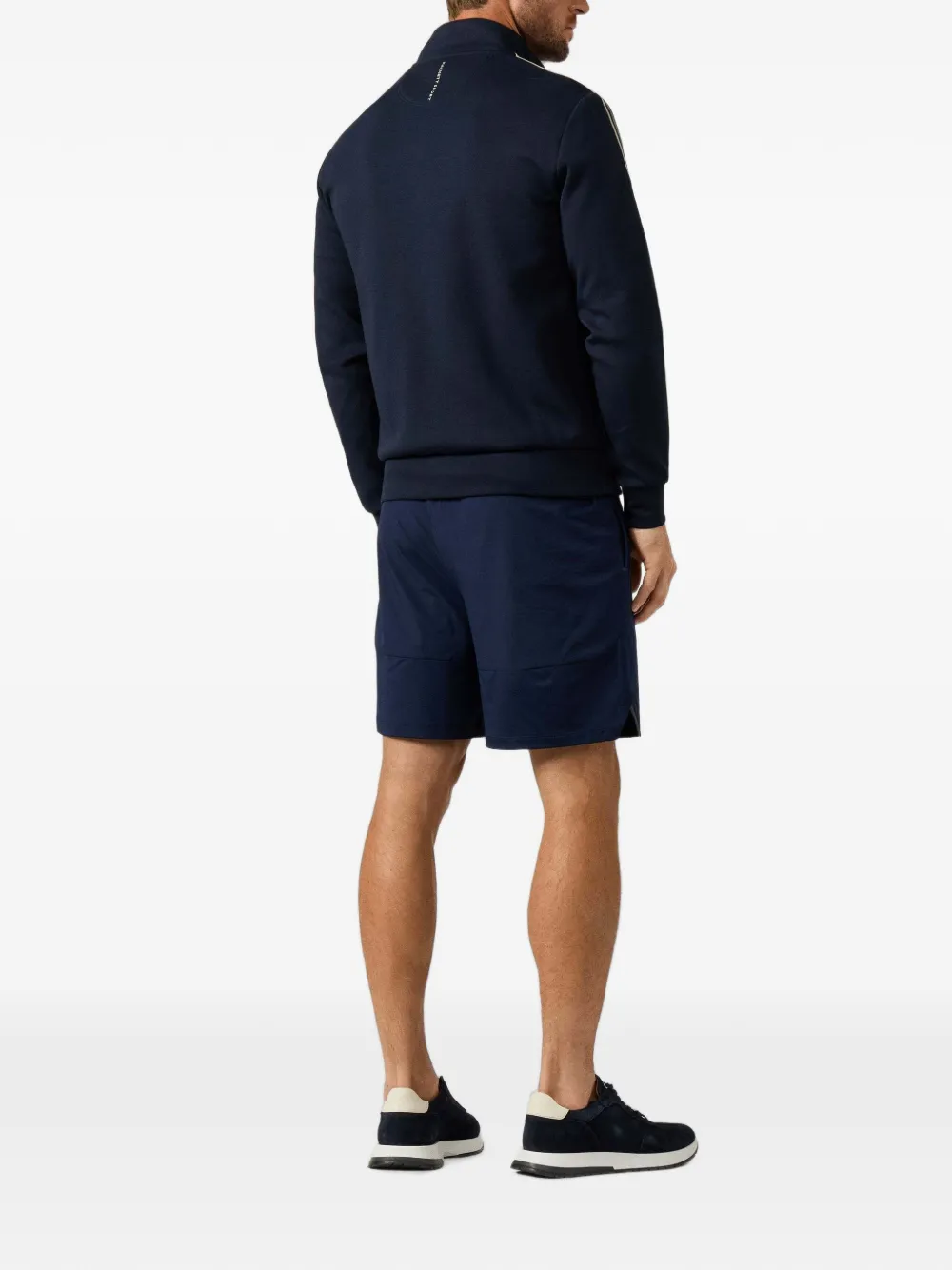 Hackett London Sweater met zijstreep Blauw