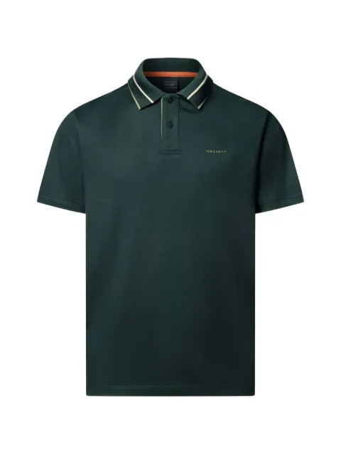 Hackett London tipped cotton polo shirt