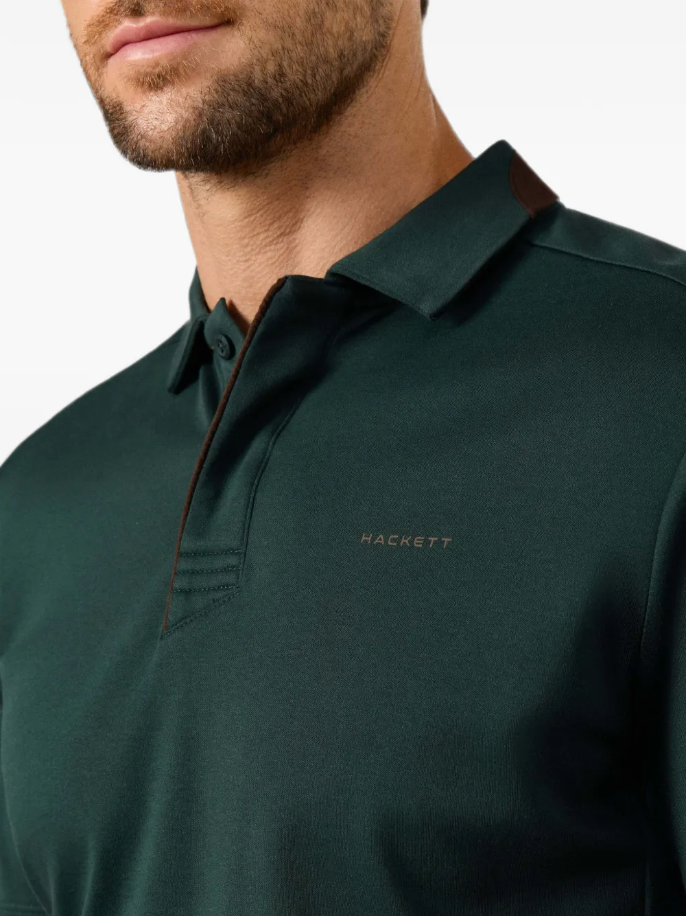 Hackett London Poloshirt met korte mouwen Groen