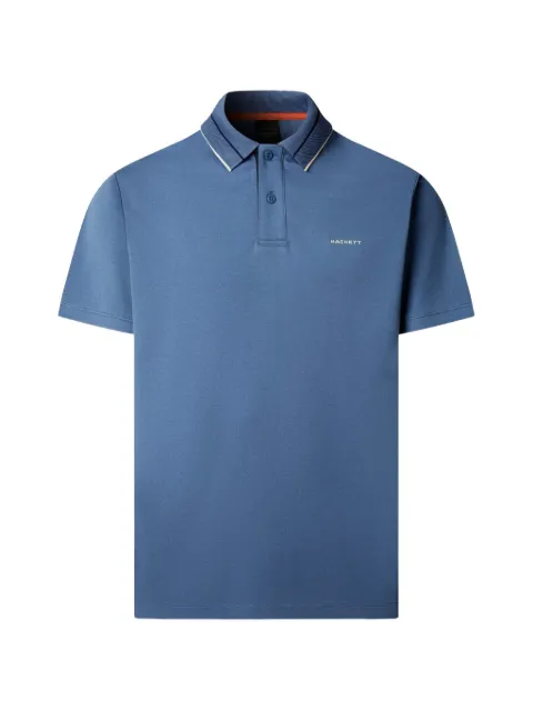Hackett London tipping-detail polo shirt