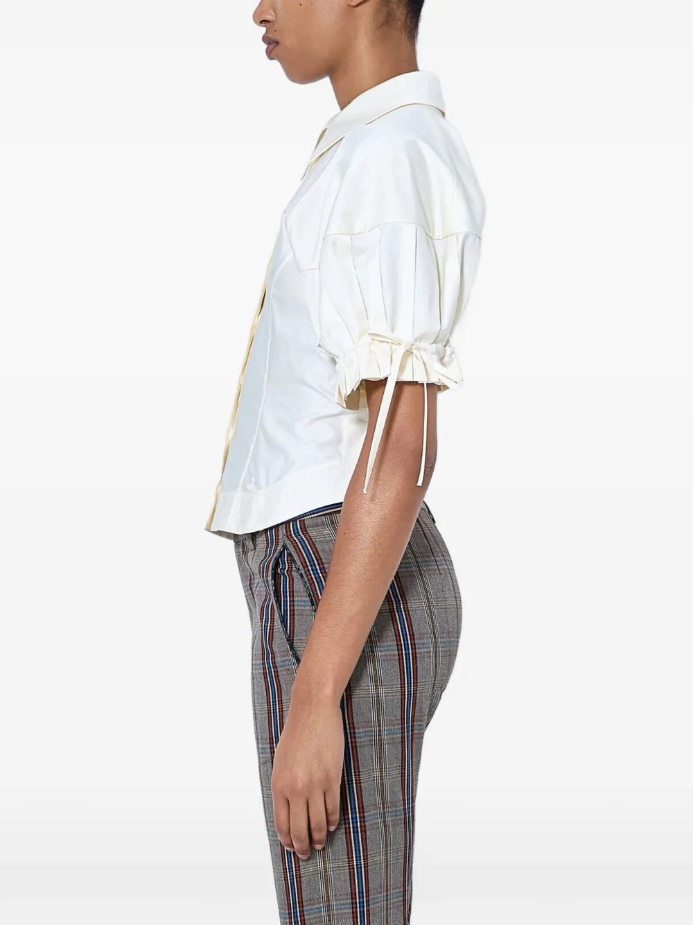 Vivienne Westwood Blouse met geplooide mouwen Beige