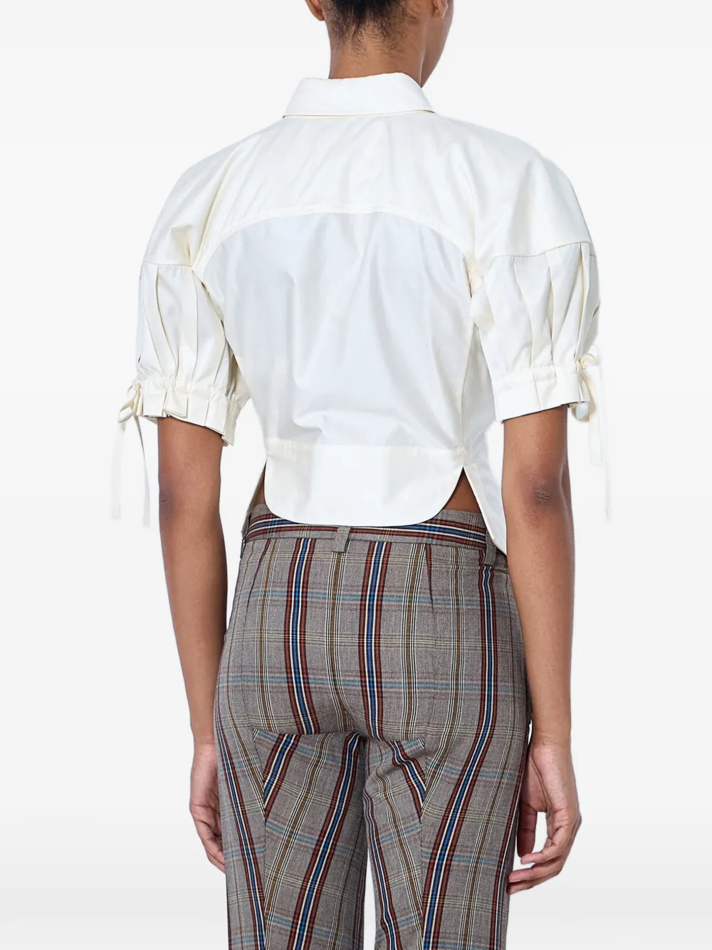 Vivienne Westwood Blouse met geplooide mouwen Beige