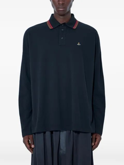Vivienne Westwood embroidered long-sleeve polo shirt
