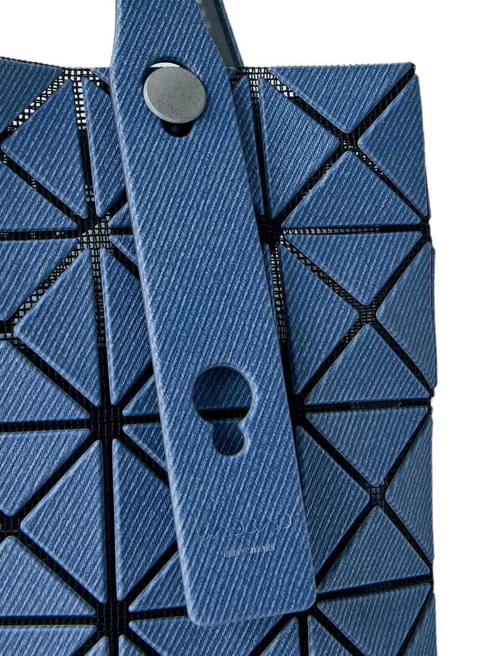 Bao Issey Miyake Prism denim shopper met geometrische vlakken Blauw