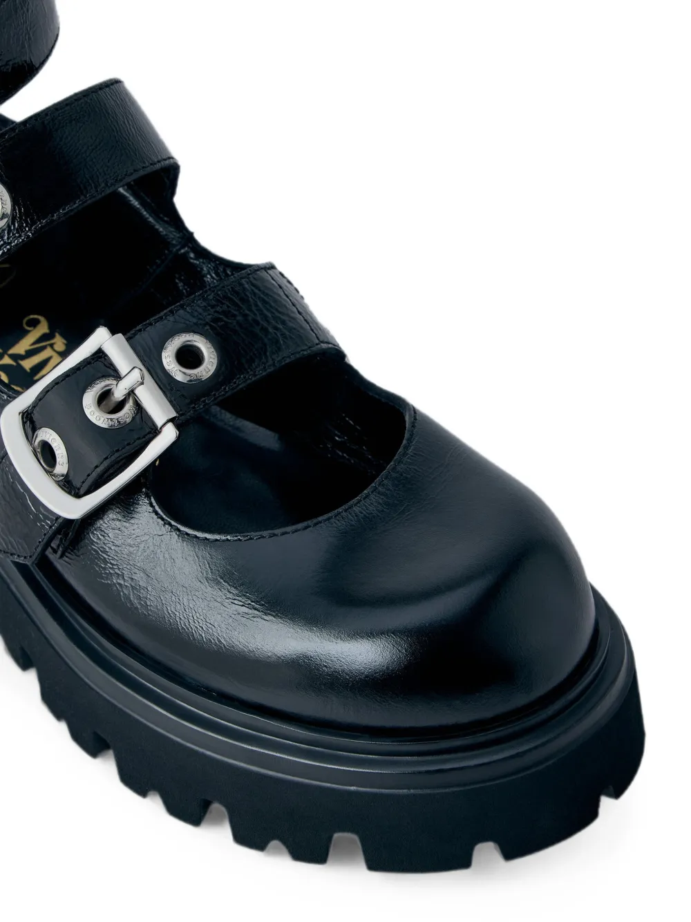 Vivienne Westwood triple buckle-fastening shoes Zwart