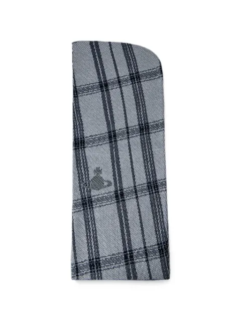Vivienne Westwood plaid-pattern Orb-motif scarf