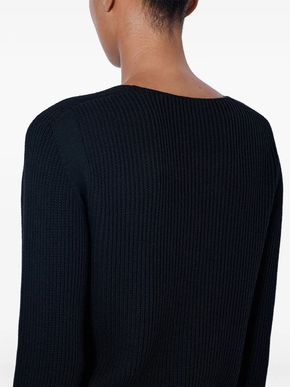 Rick Owens Ribgebreide trui Zwart