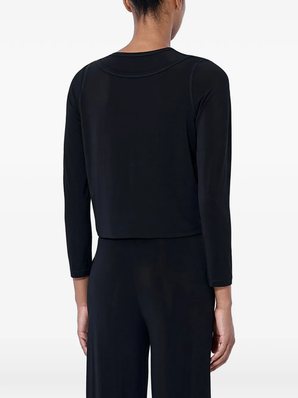 Issey Miyake Cropped top Zwart