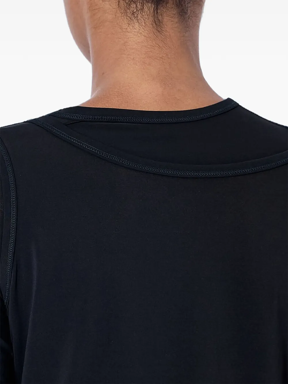 Issey Miyake Cropped top Zwart