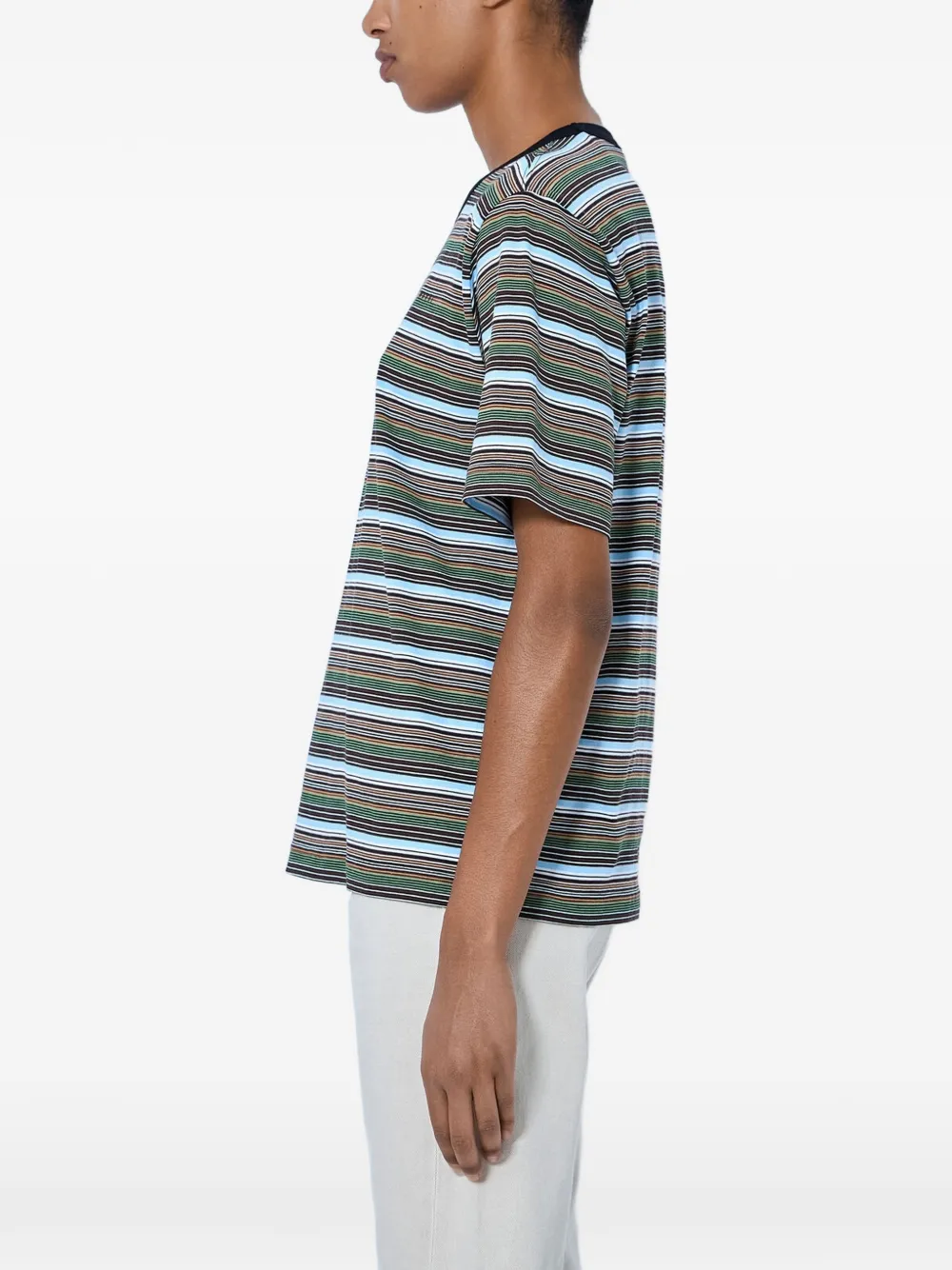 Marni Gestreept T-shirt Blauw