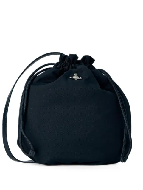 Vivienne Westwood logo-emblem drawstring bucket bag