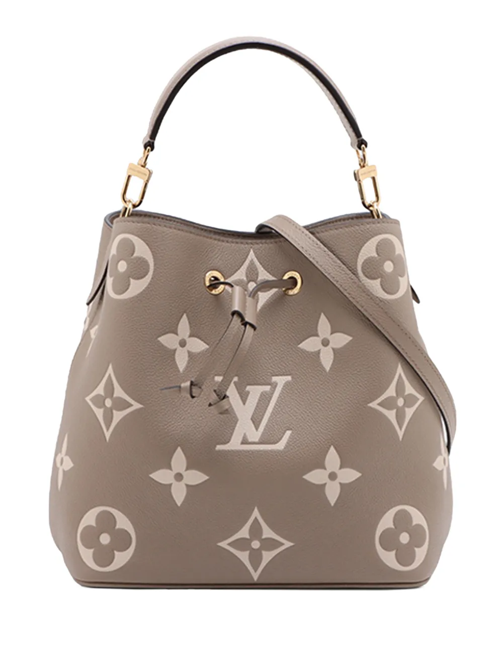 Louis Vuitton Pre-Owned 2010-2026 Monogram Giant Bicolor Empreinte Neonoe MM bucket bag - Braun