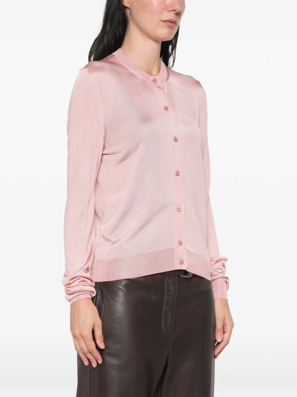 FENDI Vest met geborduurd logo Roze