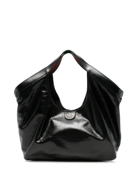 Gucci Giglio leather tote bag