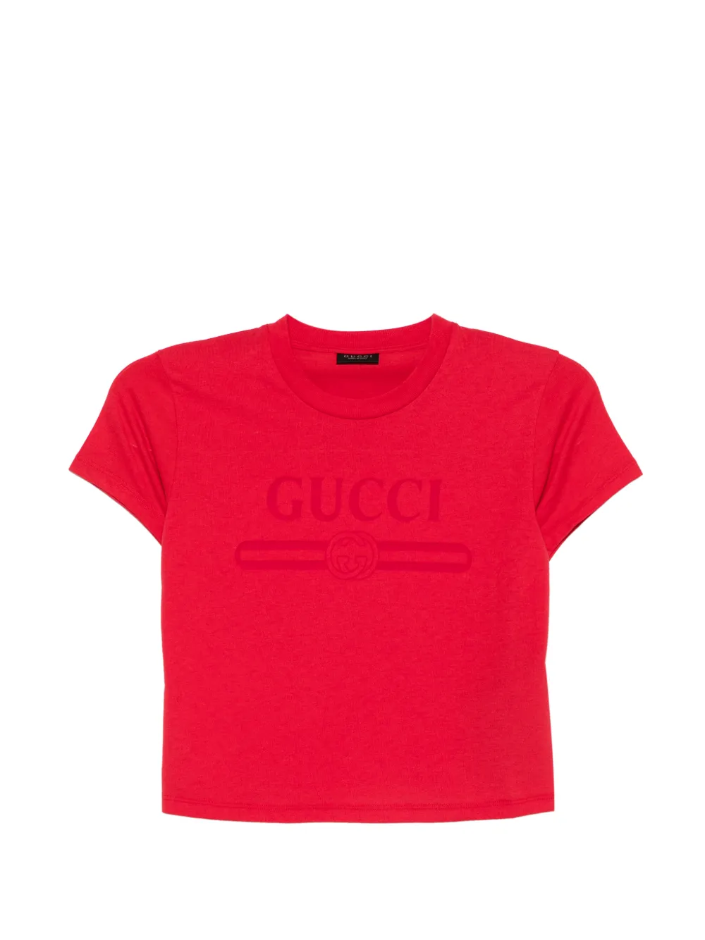 Gucci logo-detail T-shirt - Rosso