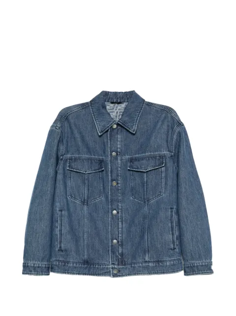 FENDI logo-patch denim jacket