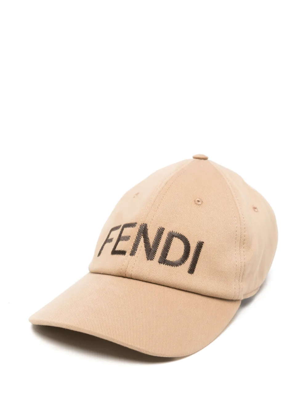 FENDI logo-embroidered baseball cap - Toni neutri