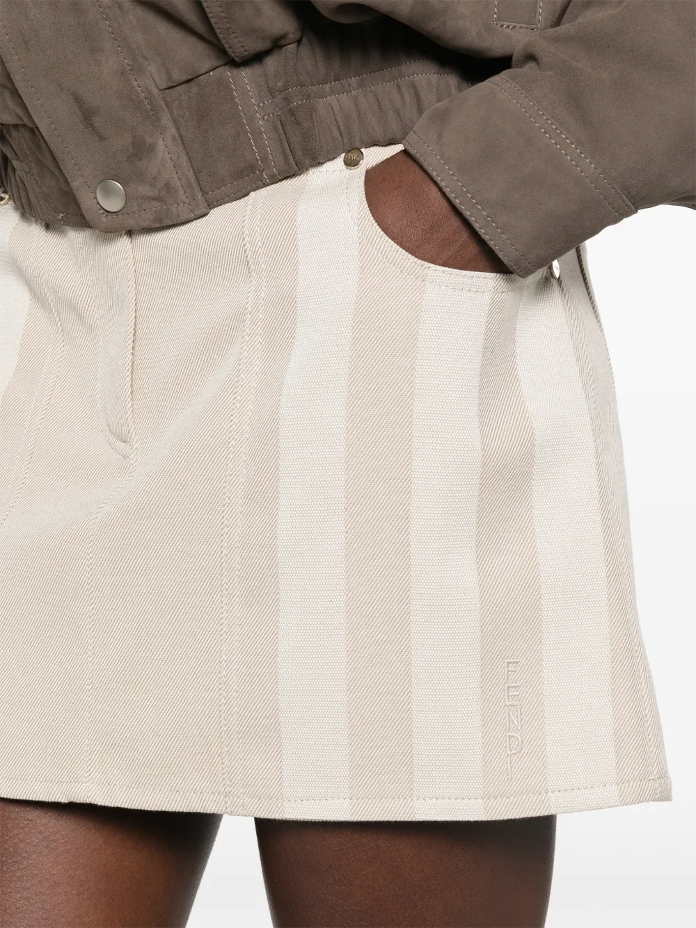 FENDI Denim rok Beige