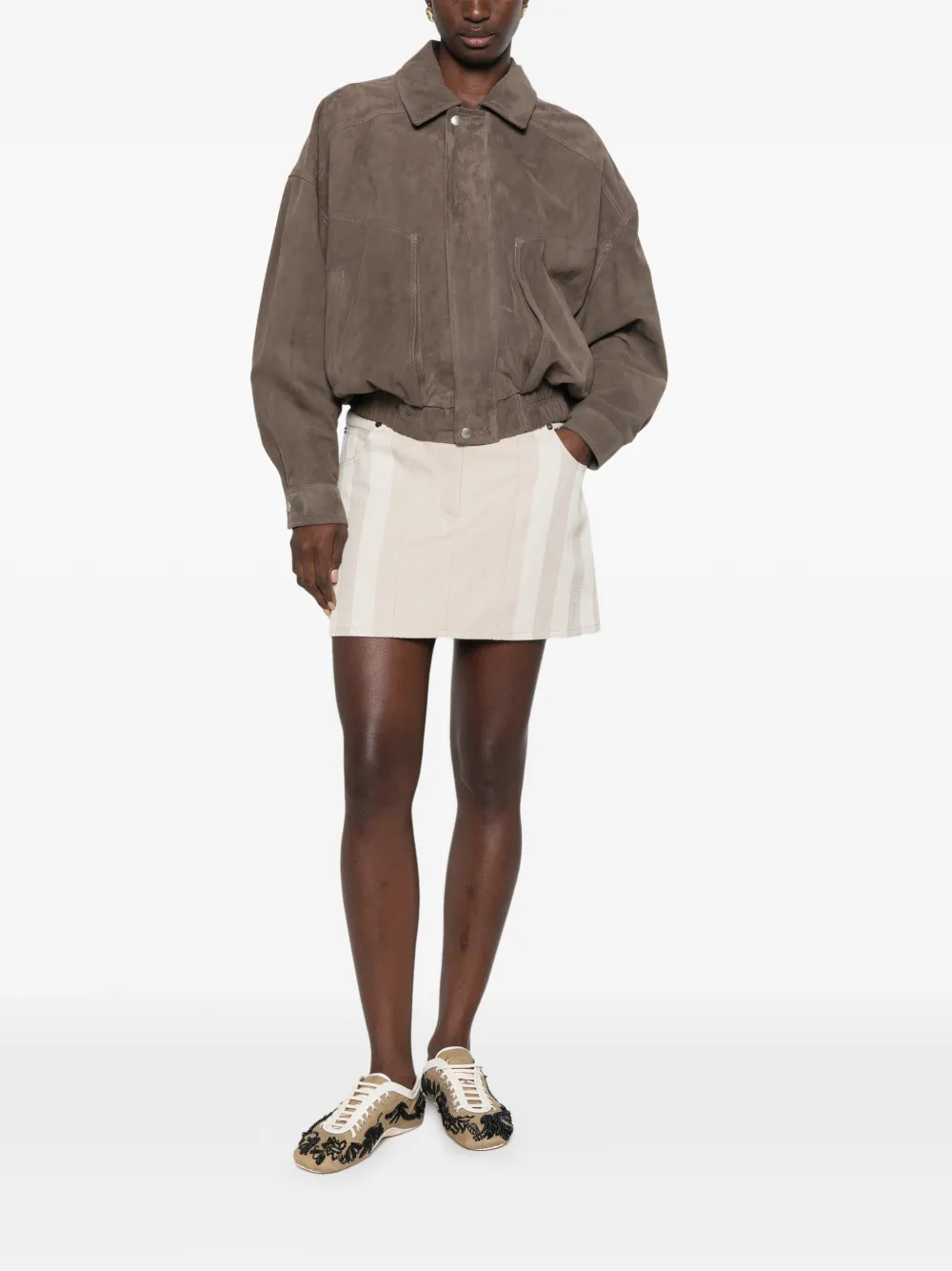 FENDI Denim rok Beige