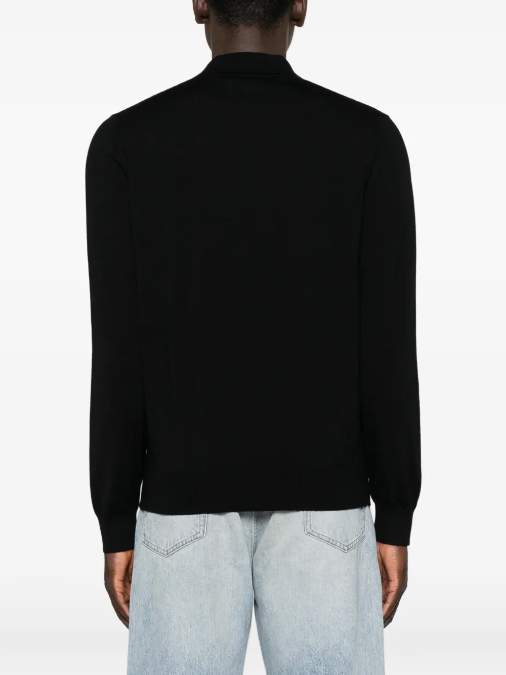 FENDI Poloshirt met FF-logoplakkaat Zwart