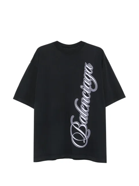 Balenciaga Cursive logo-print T-shirt