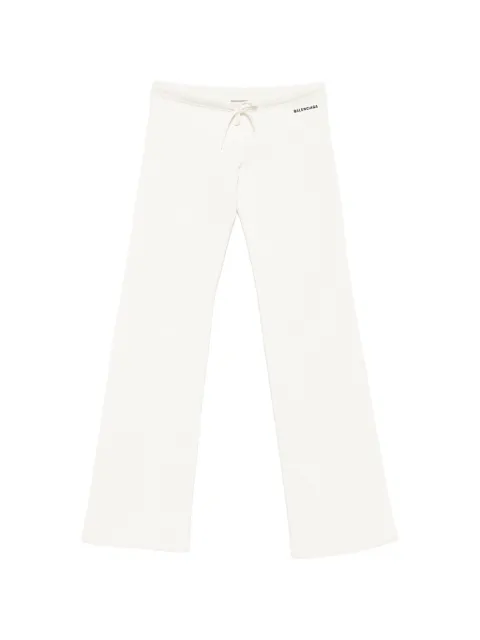 Balenciaga embroidered-logo low-waist track pants