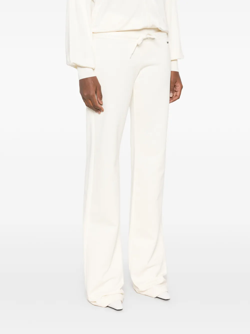 Balenciaga back low waist sweatpants in cream Beige