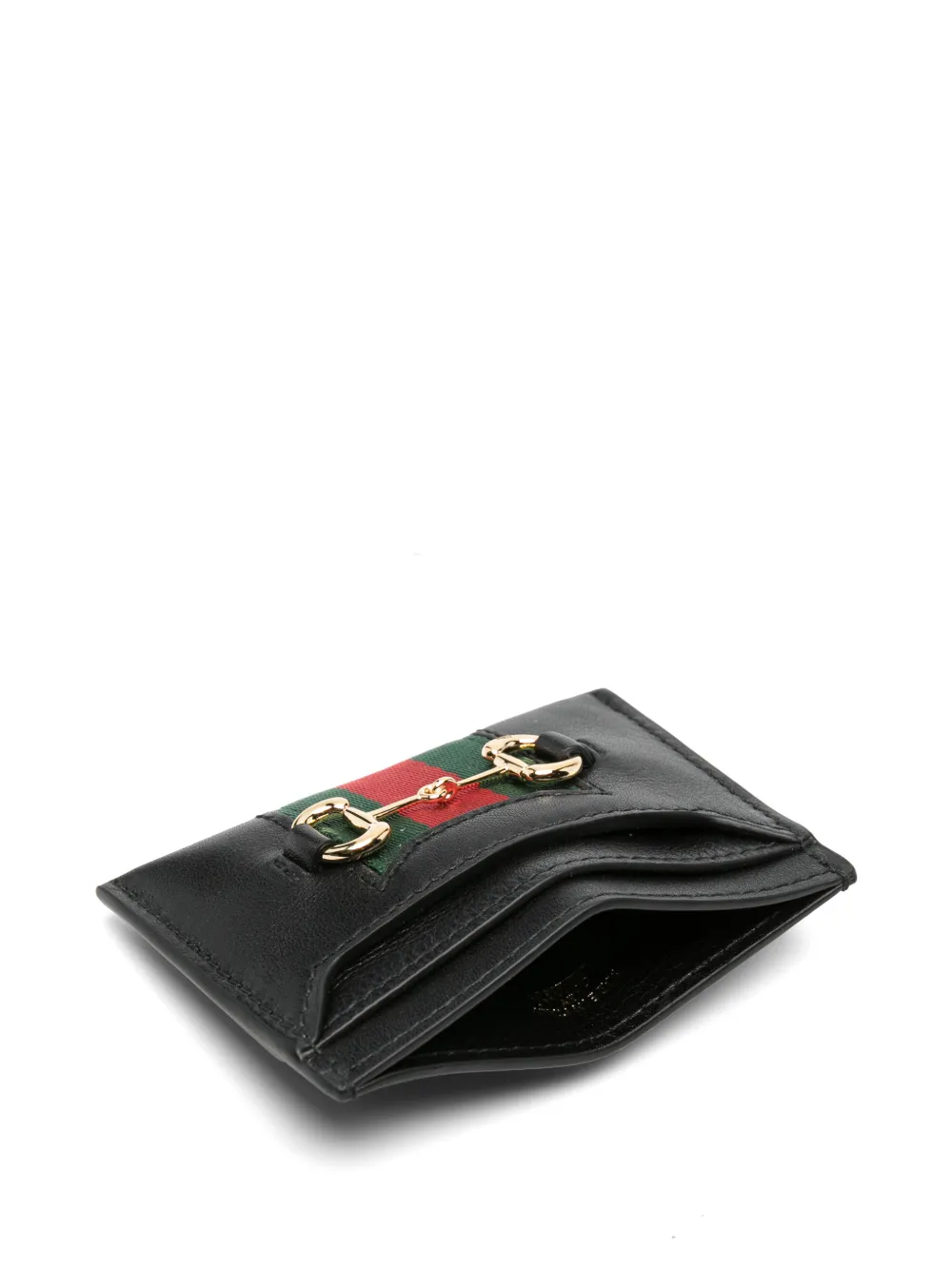 Gucci Horsebit Web pasjeshouder Zwart