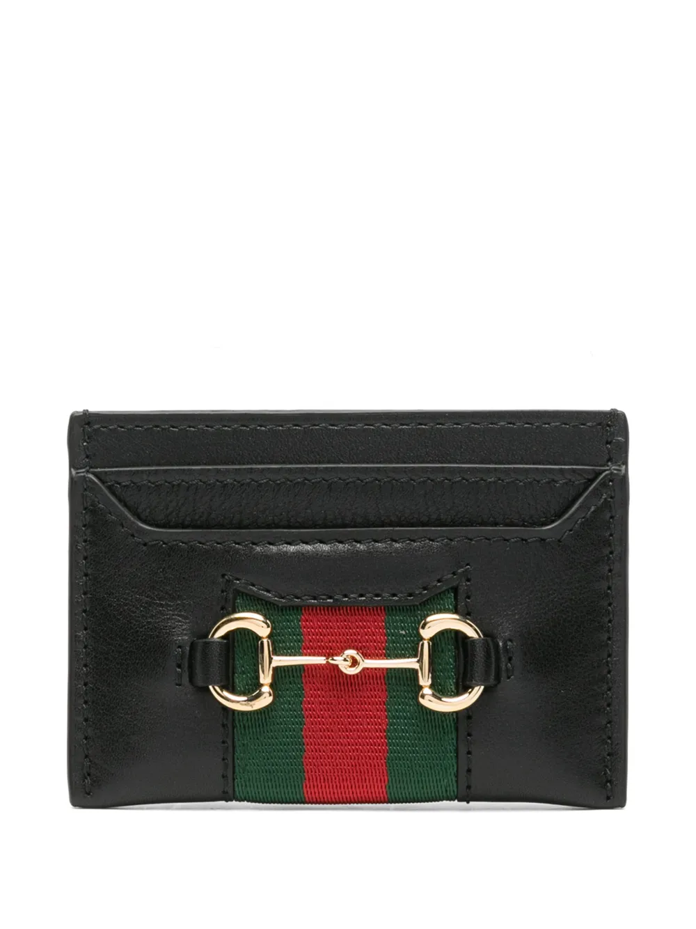 Gucci Horsebit Web card case - Nero