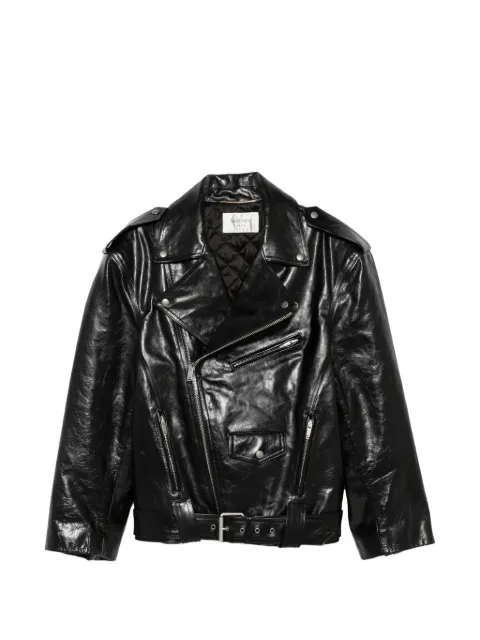 Saint Laurent grained leather biker jacket