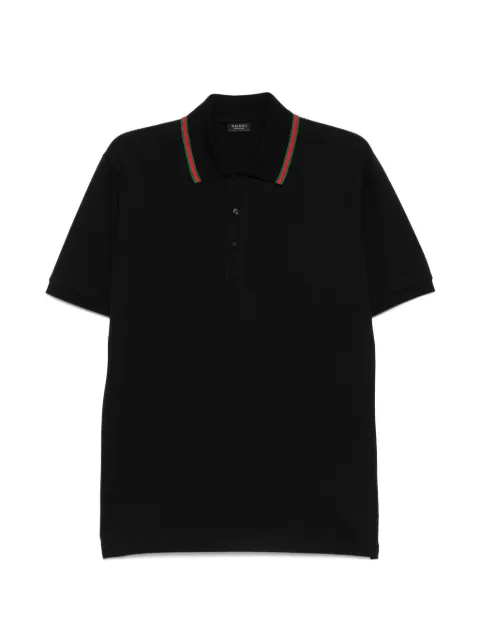 Gucci cotton jersey piquet polo shirt