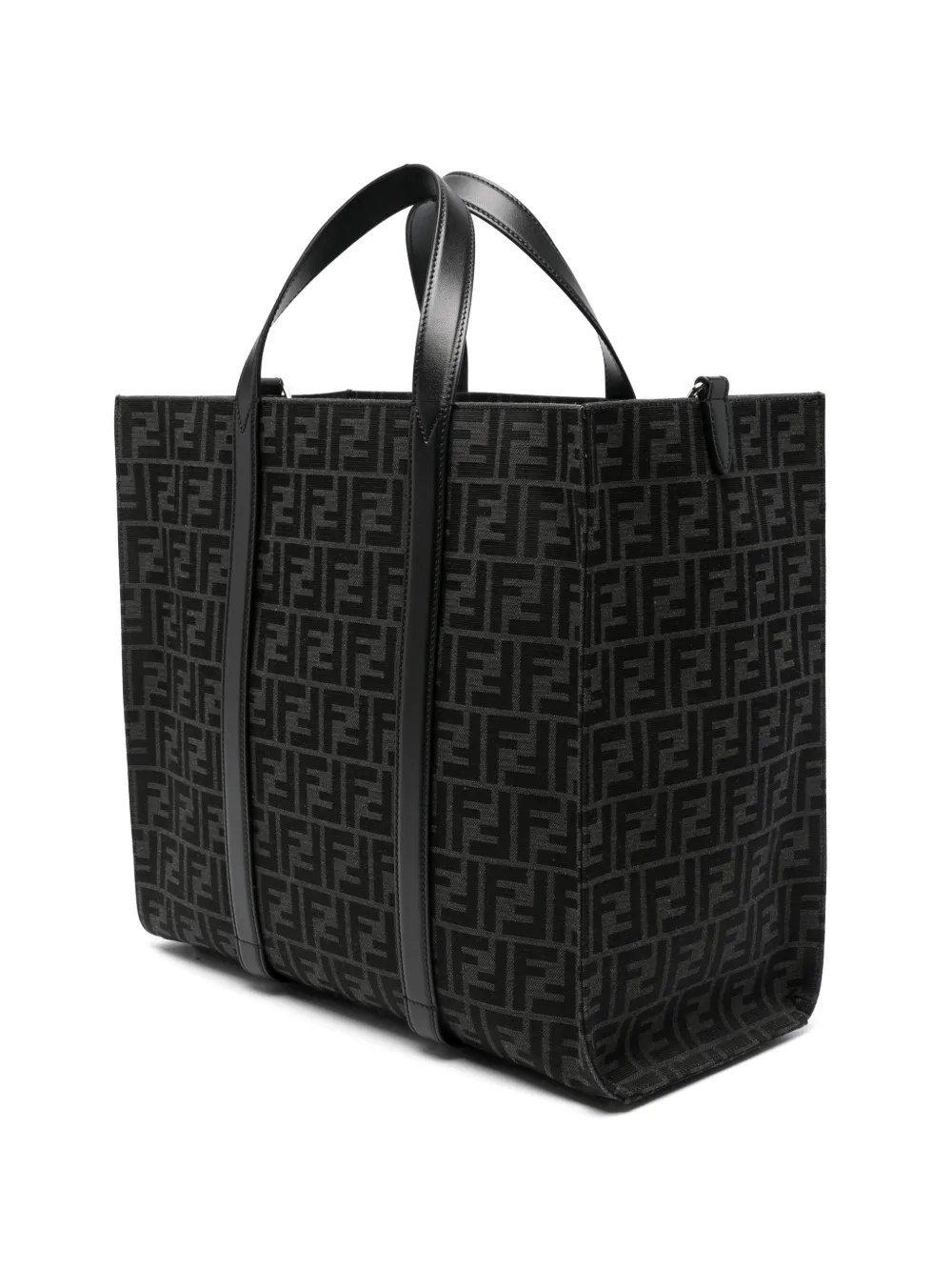 FENDI FF jacquard tote bag Zwart