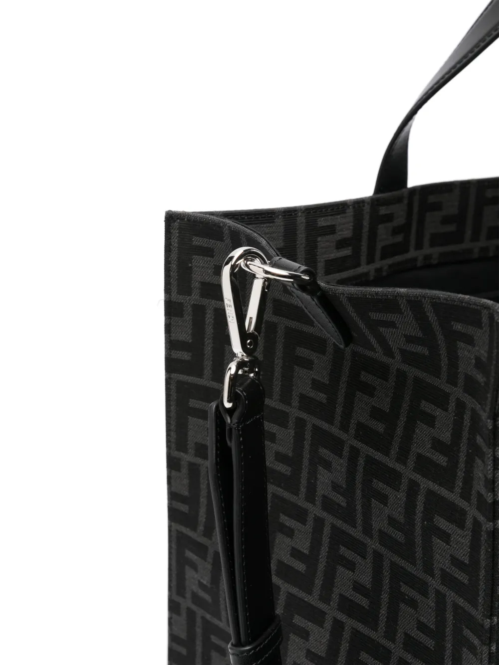 FENDI FF jacquard tote bag Zwart