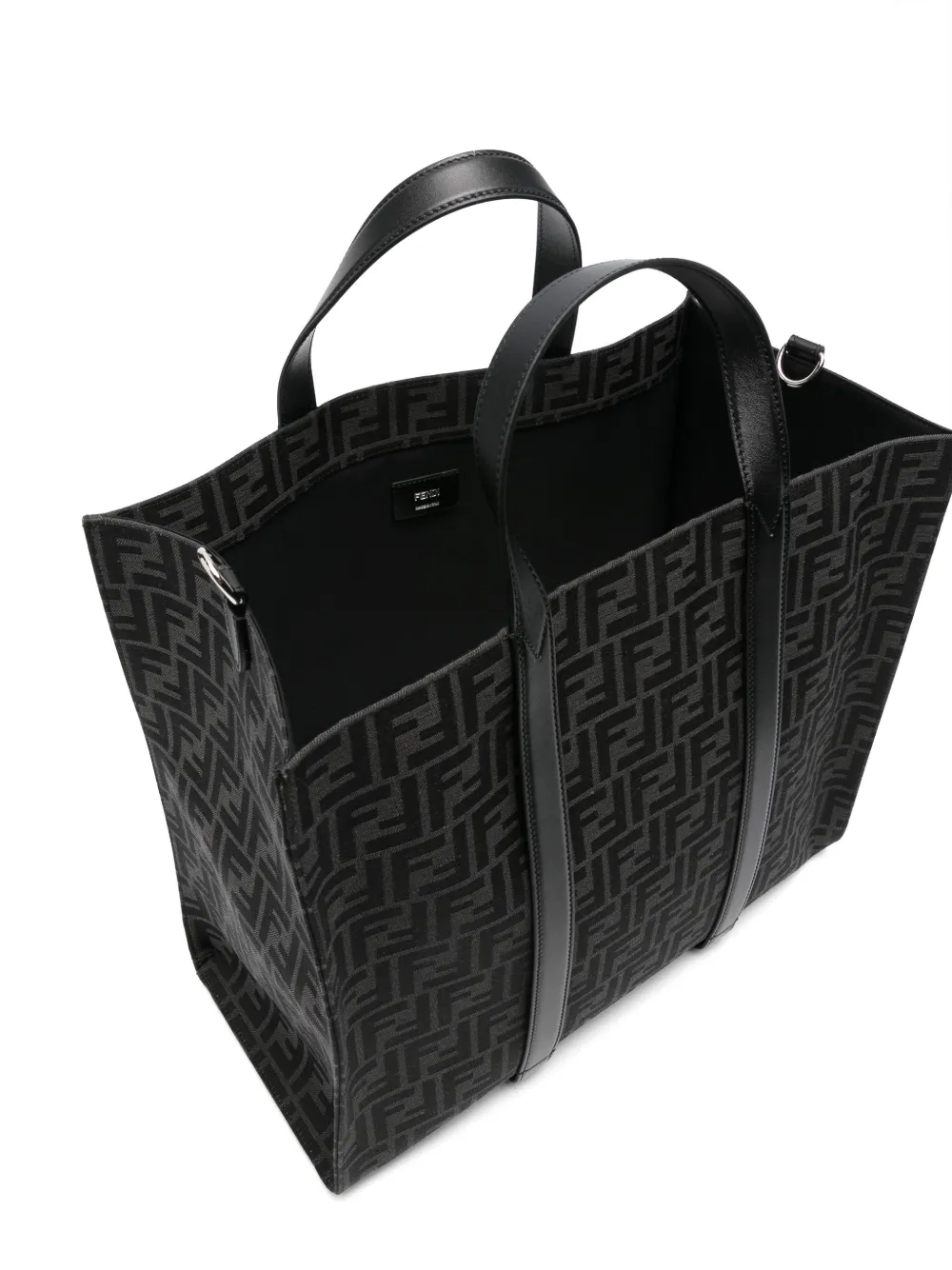 FENDI FF jacquard tote bag Zwart