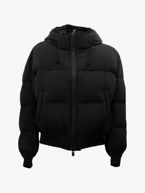 Yohji Yamamoto quilted hooded jacket