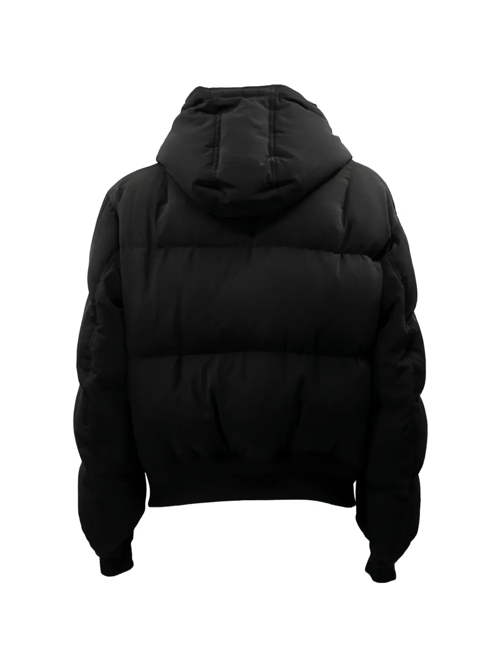 Yohji Yamamoto Gevoerd jack met capuchon Zwart