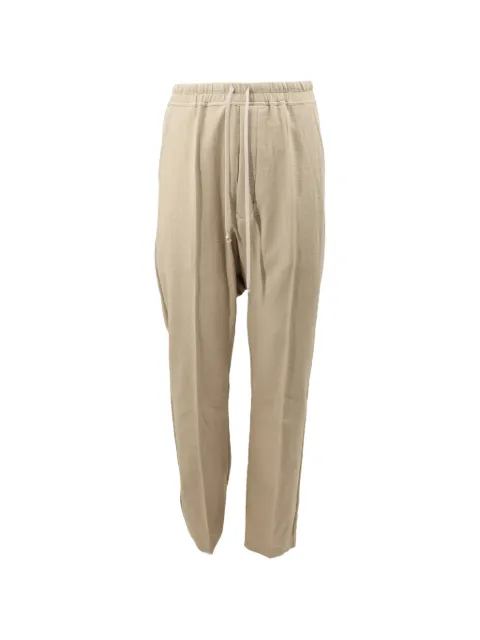 Rick Owens drop-crotch drawstring trousers