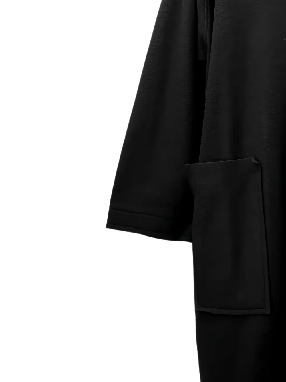 Yohji Yamamoto Jas met knoopsluiting en opgestikte zak Zwart