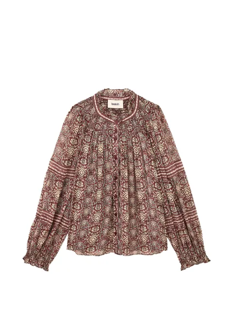 Ba&Sh Denna floral-print smocked shirt